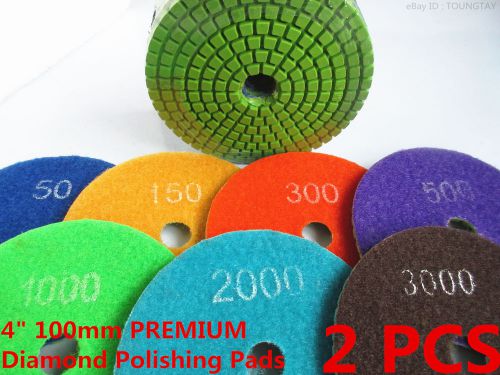 PRO 4 inch Diamond Polishing Pad Concrete Granite Marble Floor Wet Grinding Disc