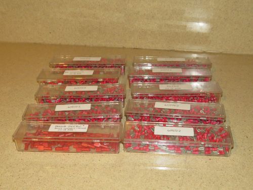 CONNECTOR LOT WITH VARIOUS RED LUGS - LOT (5E)