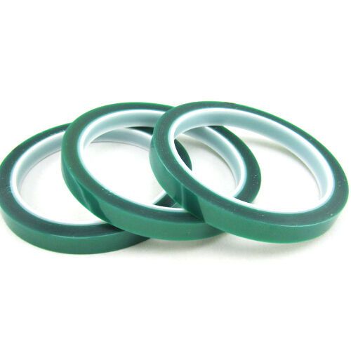 1roll 10mm*33m*0.06mm green pet tape high temperature pcb solder protect for sale