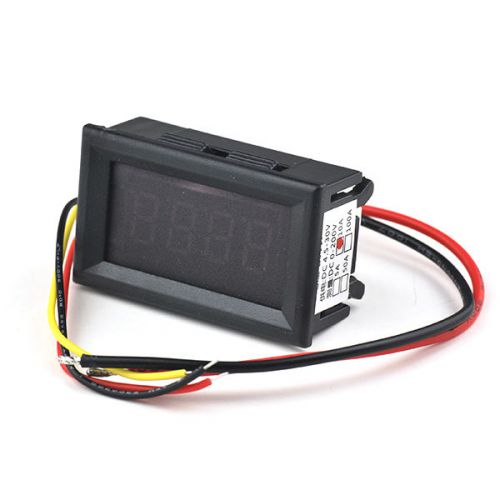 0.36&#034; LED Ampere Voltage Digital Panel Meter Voltmeter Ammeter DC 0-200V 10A Car