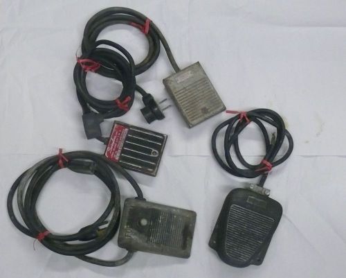 FOOT PEDALS(SWITCH) &gt; LOT OF 4 VARIABLE SPEED FOOT PEDALS