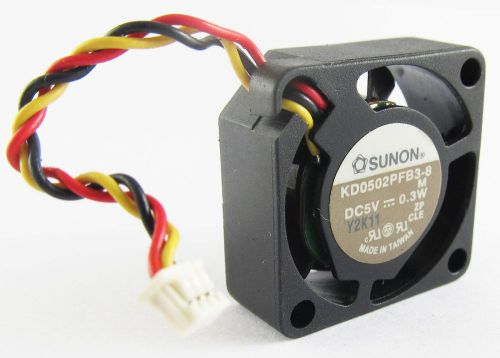 Sunon mini dc fan 25mmx25mmx10mm 25mm 3pin connector kd0502pfb3-8 5v 0.3w 10pcs for sale