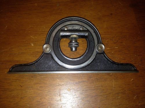Starrett bevel protractor head 12 combination square machinist angle layout tool for sale