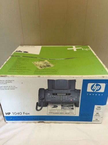 Hp 1040 Inkjet Fax Machine W/built-in Telephone Handset New In Box