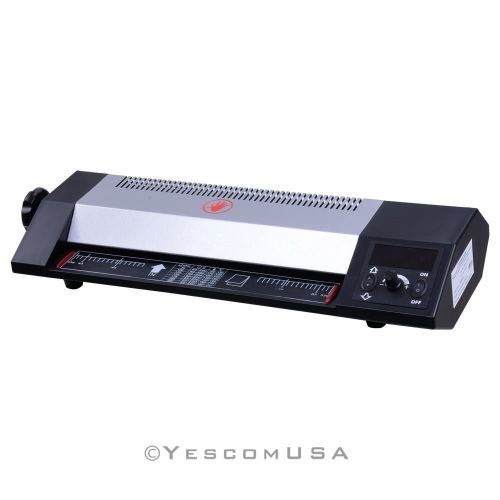 Steel thermal laminator hot &amp; cold 13&#034; a3 laminating machine roller pouch photo for sale
