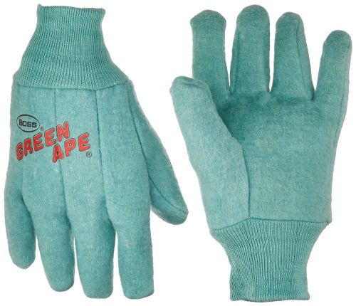 Boss Large Green Ape 100% Cotton Chore &amp; Work Gloves #313