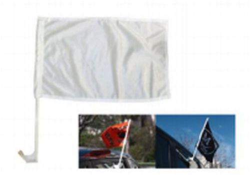 10 two-sided CAR FLAGS / sublimation, direct to garment,heat transfer with pole