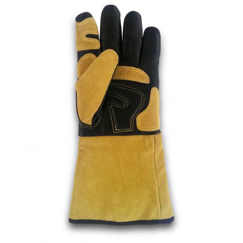 Welding gloves, full grain cowhide leather - factory clearance for sale