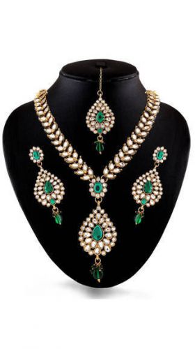 Vivanta Floral Kundan Necklace Set (Heavy Choker) Free Shiping