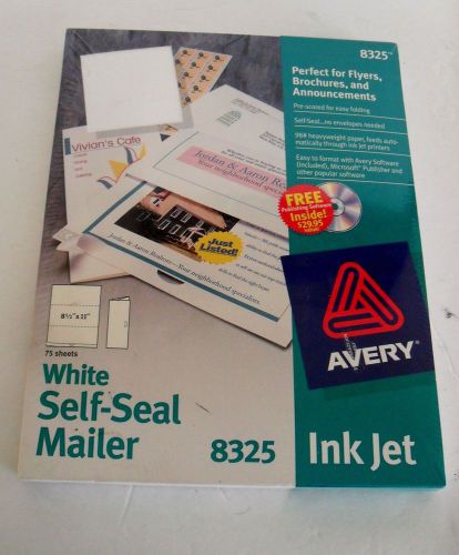 AVERY 8325 WHITE SELF SEAL MAILER 75 PACK 8.5X11
