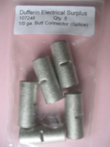 Quick Cable 1/0 ga. Non Insulated Brazed Seam Butt Connectors (Splices)