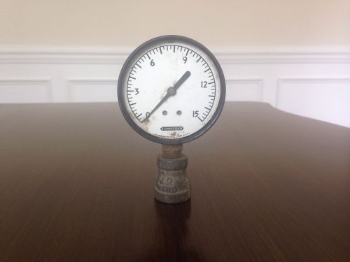 Vintage Lonergan pressure gauge Steampunk gauge USA