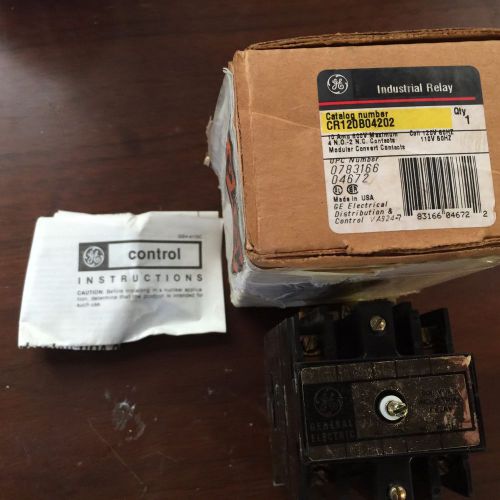 General Electric CR120B04202 Industrial Relay 10 Amp 4 N.O. &amp; 2 N.C. Contacts