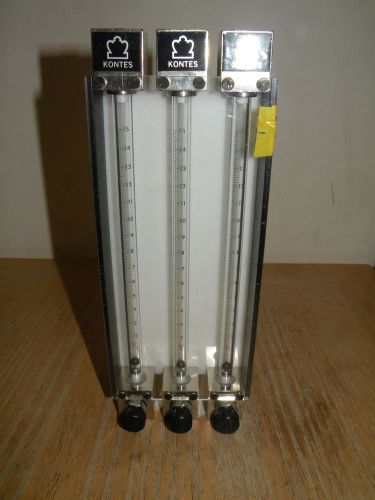 Kontes flow control meter gauge manifold for sale