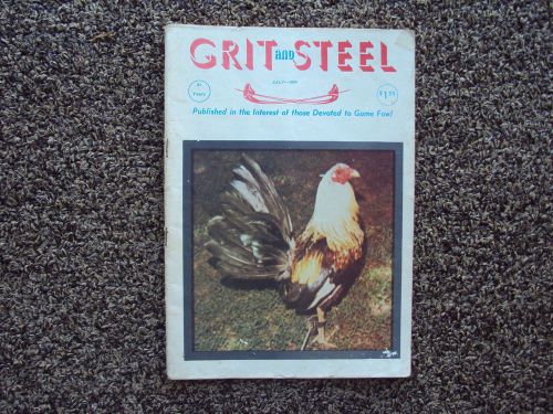 */ Gamefowl * - Vintage Old Collectible Book - Grit and Steel JULY 1979