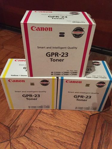 Genuine Canon GPR-23 CMY Color Toner Set - iR C2550/C2880/C3080/C3380/C3480