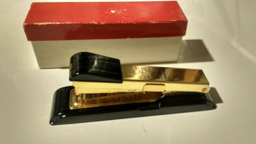 VINTAGE GOLD BOSTITCH B-8 STAPLER WITH Box Rare Hard to Find