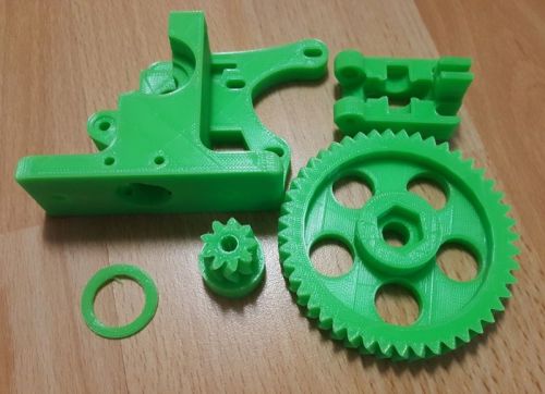 Greg Wade Reloaded Extruder 3D Printer Plastic J-Head PLA 1.75 3mm RepRap Green