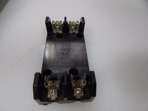 MARATHON 4100440 R6F30A282 600V 30A 2POLE FUSE BLOCK, FUSE HOLDER