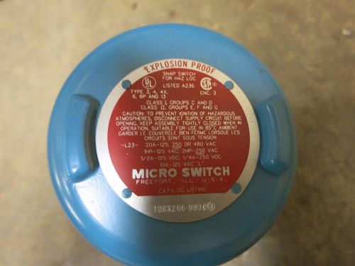 MICRO SWITCH 12CX200-9930 EXPLOSION PROOF