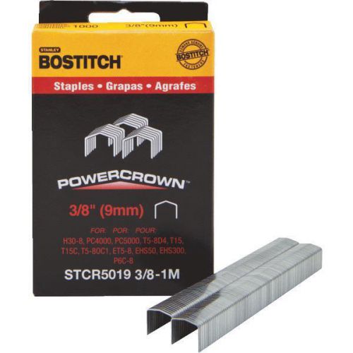 Stanley bostitch stcr50193/8-1m power crown staples-3/8&#034; staple for sale