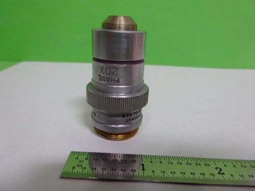 FOR PARTS MICROSCOPE OBJECTIVE PHASE 20X BAUSCH LOMB OPTICS AS IS BIN#Y5-14