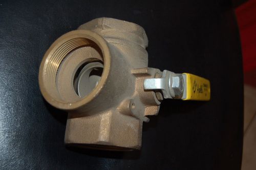 Apollo conbraco 2&#034; 3- way brasss ball valve high pressure for sale