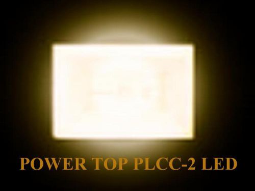 50pcs 1210 PLCC-2 3528 Power Top SMD SMT Warm White LED Lamp 2300mcd *USA BASED*