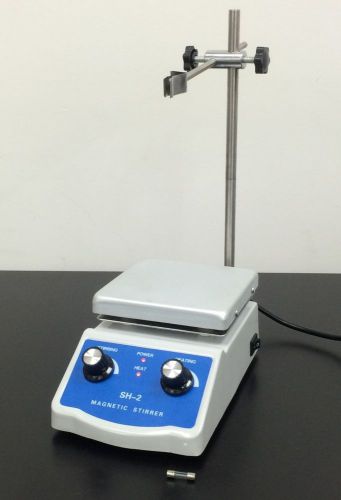 New hot plate magnetic stirrer dual control + 1 inch stir bar free shipping c3 for sale