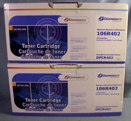 LOT OF 2 COMPATIBLE TONER CARTRIDGES FOR XEROX 106R402 WORKCENTRE PRO 555 575
