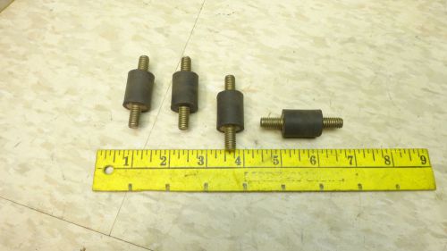 MOUNTS, 4 rubber vibration damping mounts  3/4  dia x 1 with 2 studs 5/16-18 tpi x  5/8