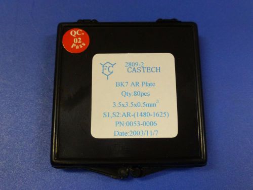 New - 80pcs castech anti-reflective glass plate / two-surface ar 1480..1625nm for sale