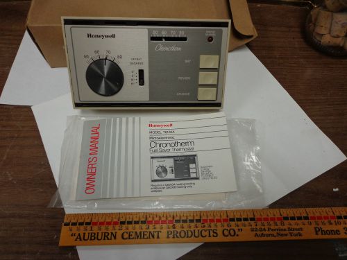 Honeywell T8100A1013 Chronotherm Fuel Saver Thermostat in box w/instructions