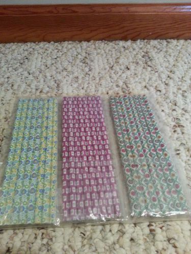 24-VERA BRADLEY GEM PENCILS SUMMER COLLECTION~ 3 DIFFERENT PATTERNS! NEW IN PKG