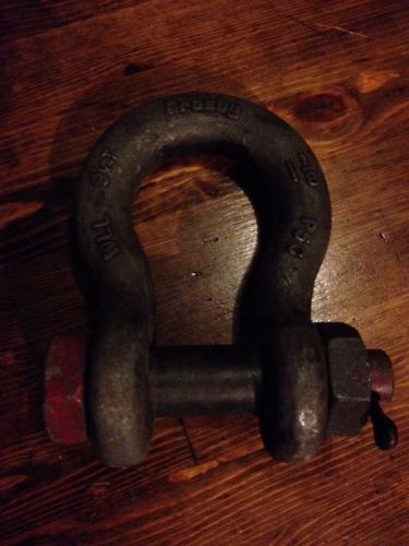 Crosby shackle 1 1/8   shackel bolt type shackel 9 1/2  ton for sale