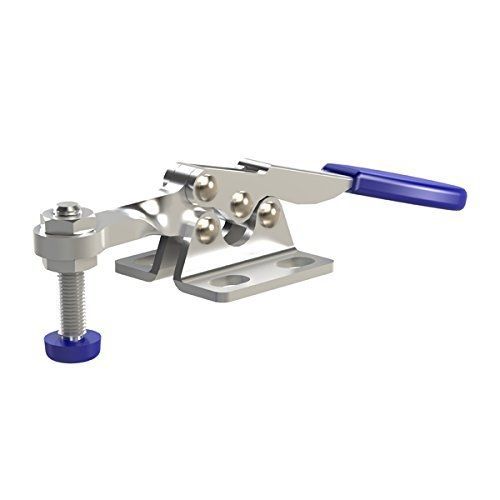 Clamp-rite 14054cr horizontal handle toggle clamp, flanged based, straight bar, for sale