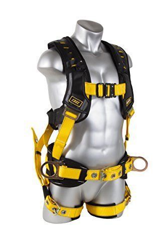 Guardian Fall Protection 193121 Construction Premium Edge Harness with Quick Con