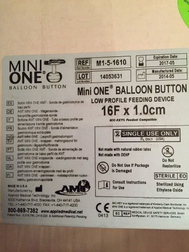 MINI-ONE BALLOON BUTTON low Profile Feeding Device 16F x 1.0cm