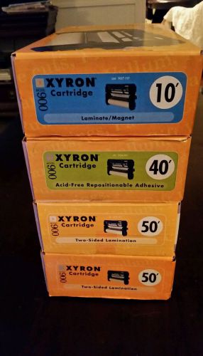 4 Xyron 900  Cartridges 2-Two Side Lamination 1- Magnet  1-Acid Free Adhesive