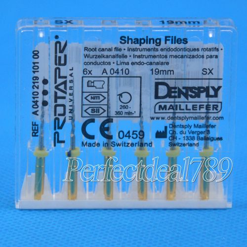 Bid Dental Dentsply Maillefer Protaper Files SX 19mm Shaping Root Canal P-789