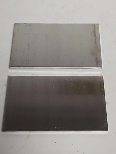 2 Piece Lot Aluminum 6-1/4 x 3-15/16 Sheet Plate Scrap Metal Stock Flat Bar ALU