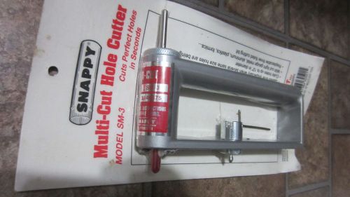 Malco Hole Cutter HC1 HVAC Made In USA Snappy SM-3 Adjustable Hole Cutter Tool