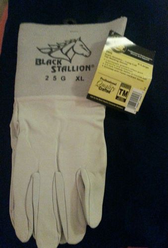 Revco Black Stallion 25G Long CuffGrain Goatskin TIG Welding Gloves, X-Large