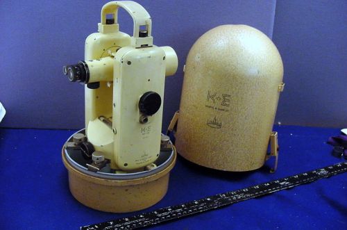 AWESOME VINTAGE 1960 K &amp; E / ASKANIA THEODOLITE-OPTICAL TRANSIT IN ORIGINAL CASE