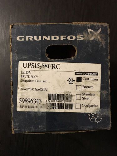 Grundfos Circulator Pump (UPS15-58FRC) - Free Shipping