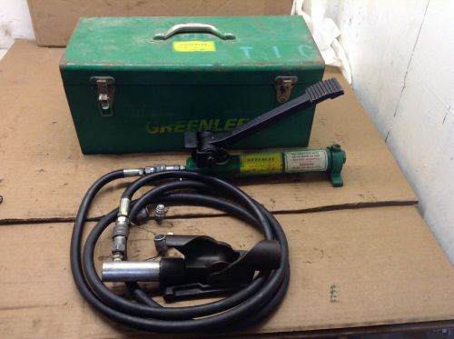 Greenlee 800 Hydraulic Cable Bender with Foot Pump, Hose Unit and Storage Box