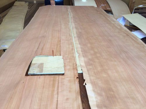 Wood  Cherry Figure Veneer 120x12,17.5,20,21total 4  pcs RAW VENEER  1/46 N1067.