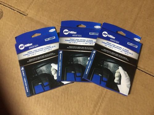 Miller Front Lens Covers Clear 5Pack  for Elite &amp; MP-10 4 11/16&#034; X 5 5/8&#034; 216326