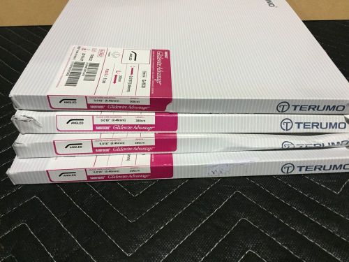Lot of 4. TERUMO Radifocus # GA1830. Glidewire Advance 0.018in x 300cm