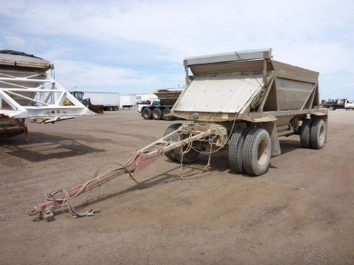1998 ranco 2 axle pup bottom dump trailer belly (stock #1980) for sale